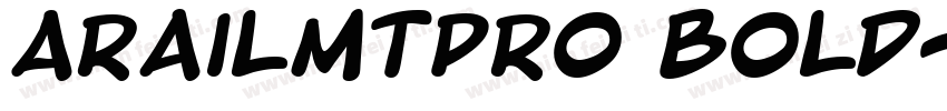 ArailMTPro Bold字体转换
